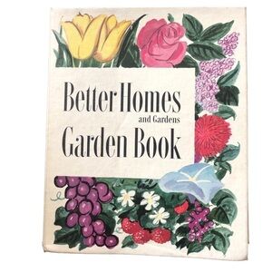 Better Homes & Gardens Garden Book Spiral Bound 1954 Hardcover Tabs Vintage